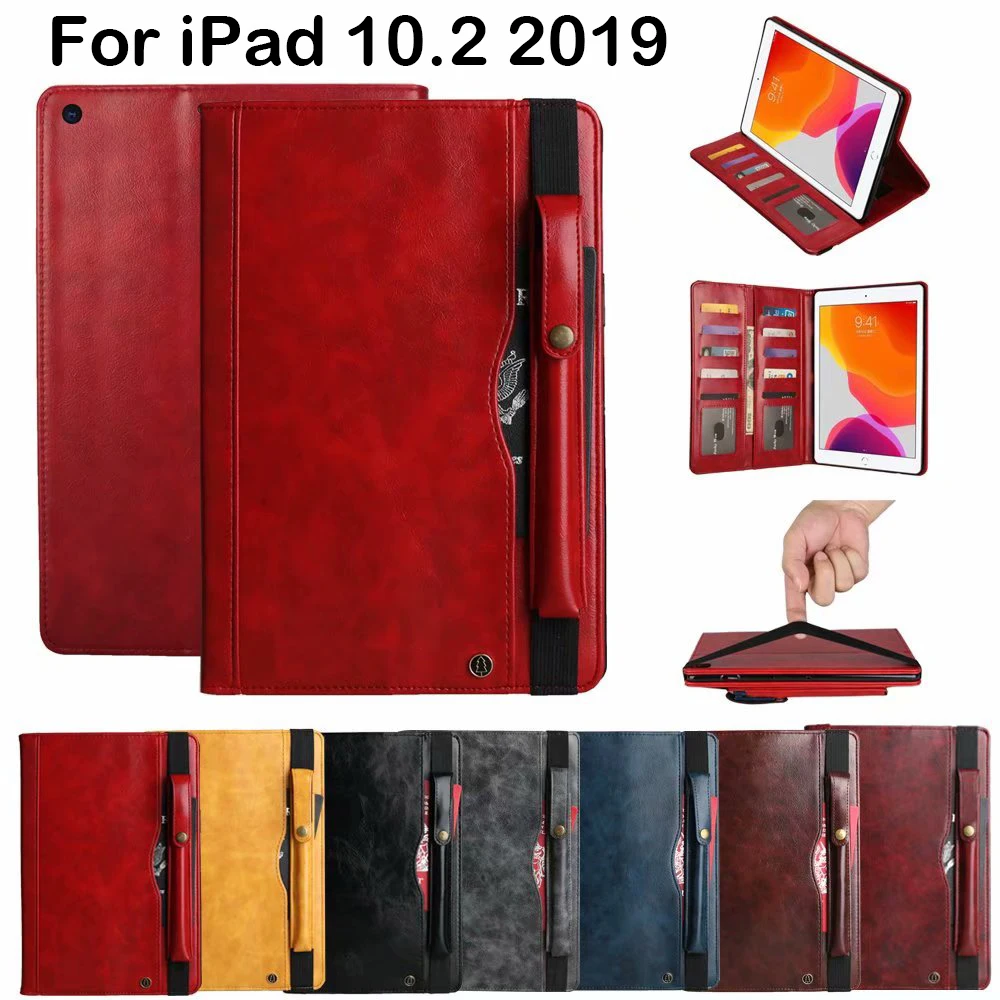 Luxury Leather Tablet Case For New iPad 2019 7th Generation Coque Retro Flip Card Holder Wallet Cover For iPad 10.2 2019 Case
Luxury Leather Tablet Case For New iPad 2019 7th Generation Coque Retro Flip Card Holder Wallet Cover For iPad 10.2 2019 Case