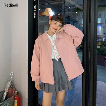 Two-sided Pink Peach Jacket Plaids Zipper Coat Lolita Women Girls Cute Students Checked Sweet Collar Loose Coat
Two-sided Pink Peach Jacket Plaids Zipper Coat Lolita Women Girls Cute Students Checked Sweet Collar Loose Coat