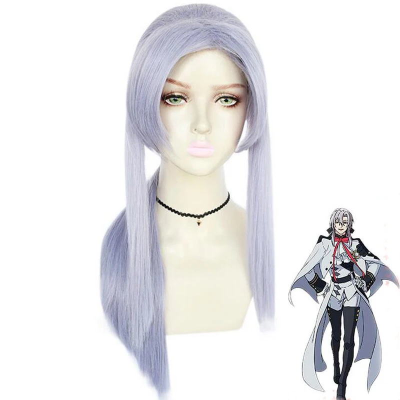 Owari No Seraph of The End Ferid Bathory Silver Long Cosplay Heat Resistant Synthetic Hair Carnival Halloween Party + Wig Cap
Owari No Seraph of The End Ferid Bathory Silver Long Cosplay Heat Resistant Synthetic Hair Carnival Halloween Party + Wig Cap