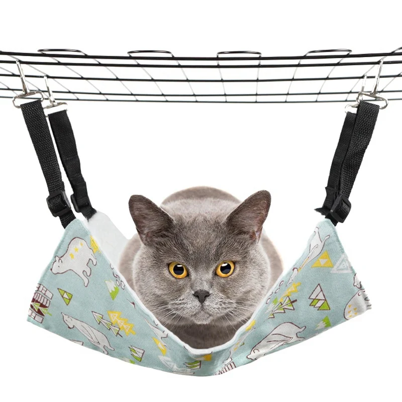 Canvas Cashmere Hammock For Small Pets Cats Cage Hanging Bed With 4 Adjustable Straps
Canvas Cashmere Hammock For Small Pets Cats Cage Hanging Bed With 4 Adjustable Straps