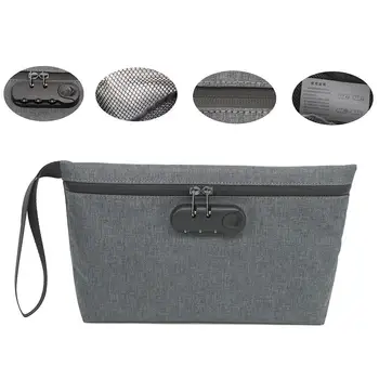 Smell Proof Bag With Combination Lock Durable Moistureproof Carbon Fibre Deodorant Bag For Weed Herbs Smelly Accessories
Smell Proof Bag With Combination Lock Durable Moistureproof Carbon Fibre Deodorant Bag For Weed Herbs Smelly Accessories