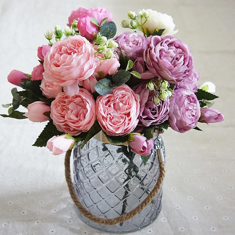 1 Bunch Silk Peony Bouquet Family Home Party Spring Decorations Wedding Party Scrapbook Fake Plant Diy Artificial Silk Rose
1 Bunch Silk Peony Bouquet Family Home Party Spring Decorations Wedding Party Scrapbook Fake Plant Diy Artificial Silk Rose