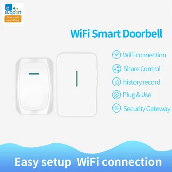 EWeLink WiFi Smart Doorbell Easy Setup APP Remote Control Door Bell Safety System Home Security Set Multiple Chimes US Standard
EWeLink WiFi Smart Doorbell Easy Setup APP Remote Control Door Bell Safety System Home Security Set Multiple Chimes US Standard