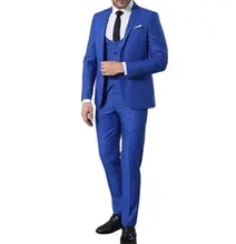 Solid Blue Custom 3 Piece Mens Suits Skinny Smart Casual Polyester Single Breasted Slim-Fit Cocktail Party Wedding Tuxedos Suit
Solid Blue Custom 3 Piece Mens Suits Skinny Smart Casual Polyester Single Breasted Slim-Fit Cocktail Party Wedding Tuxedos Suit