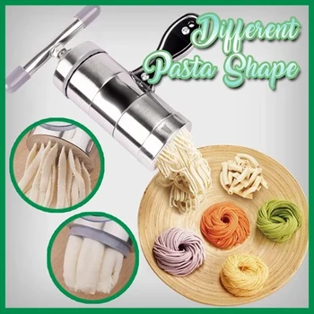 Instant Pasta Maker Stainless Steel Manual Noodle Maker Press Pasta Machine Kitchenware E2S
Instant Pasta Maker Stainless Steel Manual Noodle Maker Press Pasta Machine Kitchenware E2S