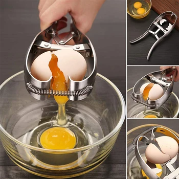 Stainless Steel Raw Egg Opener Eggshell Cracker Topper Cutter Kitchen Tool Separator Egg Opener Kitchen Gadgets
Stainless Steel Raw Egg Opener Eggshell Cracker Topper Cutter Kitchen Tool Separator Egg Opener Kitchen Gadgets