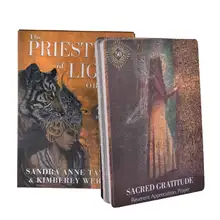 Priestess of Light Oracle Tarot Card Board Games Table Games Tarot Cards for Divination Personal Use Tarot Deck English Version
Priestess of Light Oracle Tarot Card Board Games Table Games Tarot Cards for Divination Personal Use Tarot Deck English Version
