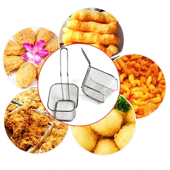 1pc Frying Basket Net Stainless Steel Mini Frying Net Square Block Mesh Kitchen Tools Square Frying Basket Fries Rack Drain Oil
1pc Frying Basket Net Stainless Steel Mini Frying Net Square Block Mesh Kitchen Tools Square Frying Basket Fries Rack Drain Oil