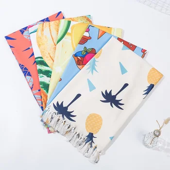 Cotton Turkish with tassel Fruit pattern beach towel cotton linen sun shawl Quick-drying bath towel Women Winter Scarf 97X220CM
Cotton Turkish with tassel Fruit pattern beach towel cotton linen sun shawl Quick-drying bath towel Women Winter Scarf 97X220CM