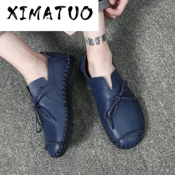 British Style Casual Men Loafers Shoes Spring Autumn Genuine Leather Slip On Men's Flats Footwear Plus Size 38-49 Shoes
British Style Casual Men Loafers Shoes Spring Autumn Genuine Leather Slip On Men's Flats Footwear Plus Size 38-49 Shoes