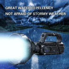 Powerful LED Flashlight Portable 18650 Torch USB Rechargeable Searchlight Waterproof Spotlight with Base Fishing Light Lantern
Powerful LED Flashlight Portable 18650 Torch USB Rechargeable Searchlight Waterproof Spotlight with Base Fishing Light Lantern