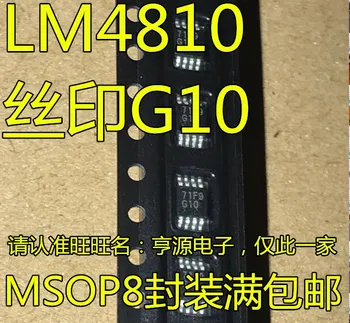 10pcs/lot LM4810MM LM4810MMX LM4810 G10 MSOP8 New and original 
10pcs/lot LM4810MM LM4810MMX LM4810 G10 MSOP8 New and original