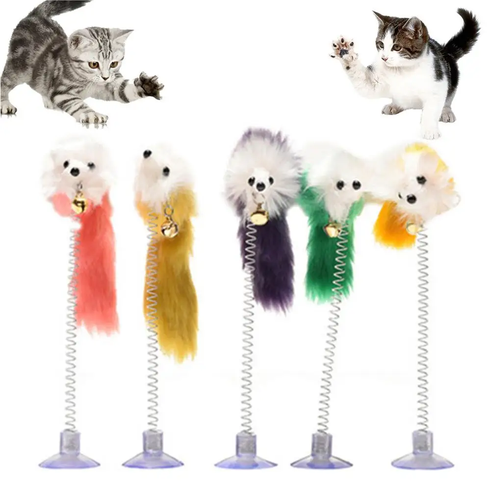 5Pcs Funny Pet Cat Toy Cat Sucker Spring Feather Mouse Shape Exercise Play Interactive Toy Cat Supplies Pet Products
5Pcs Funny Pet Cat Toy Cat Sucker Spring Feather Mouse Shape Exercise Play Interactive Toy Cat Supplies Pet Products