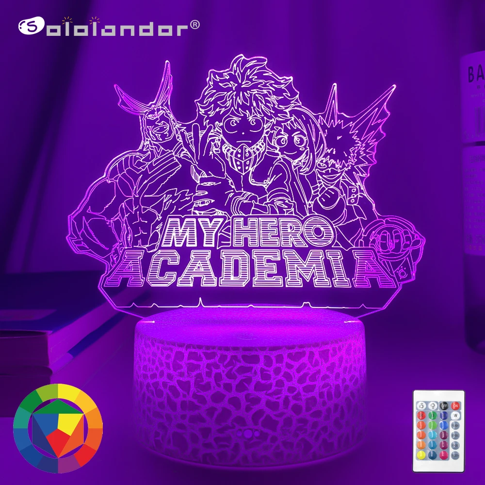 Newest Anime 3d Led Night Lamp My Hero Academia for Bedroom Decor Birthday Gift Nightlight Manga Gadget My Hero Academia Lights
Newest Anime 3d Led Night Lamp My Hero Academia for Bedroom Decor Birthday Gift Nightlight Manga Gadget My Hero Academia Lights