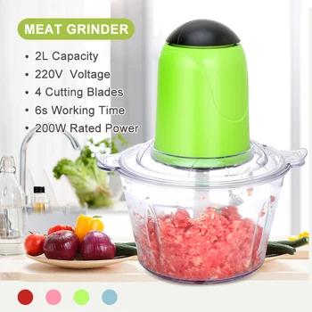 2L Electric Meat Grinder 200w 6s Quick Mincer Sausage Maker Stuffer Food Chopper Machine Food Processor Electric Chopper 220V
2L Electric Meat Grinder 200w 6s Quick Mincer Sausage Maker Stuffer Food Chopper Machine Food Processor Electric Chopper 220V
