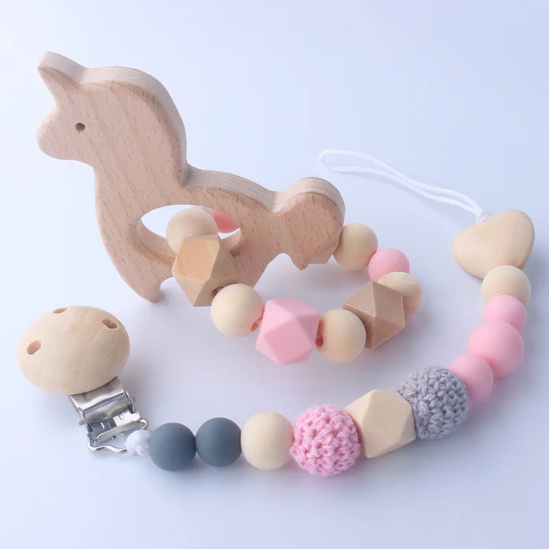 Baby Teether Pacifier Clips Silicone Beads Teething Toys Pacifier Holder Bracelets Set Dummy Clip Chain For Baby Wood Teethers
Baby Teether Pacifier Clips Silicone Beads Teething Toys Pacifier Holder Bracelets Set Dummy Clip Chain For Baby Wood Teethers