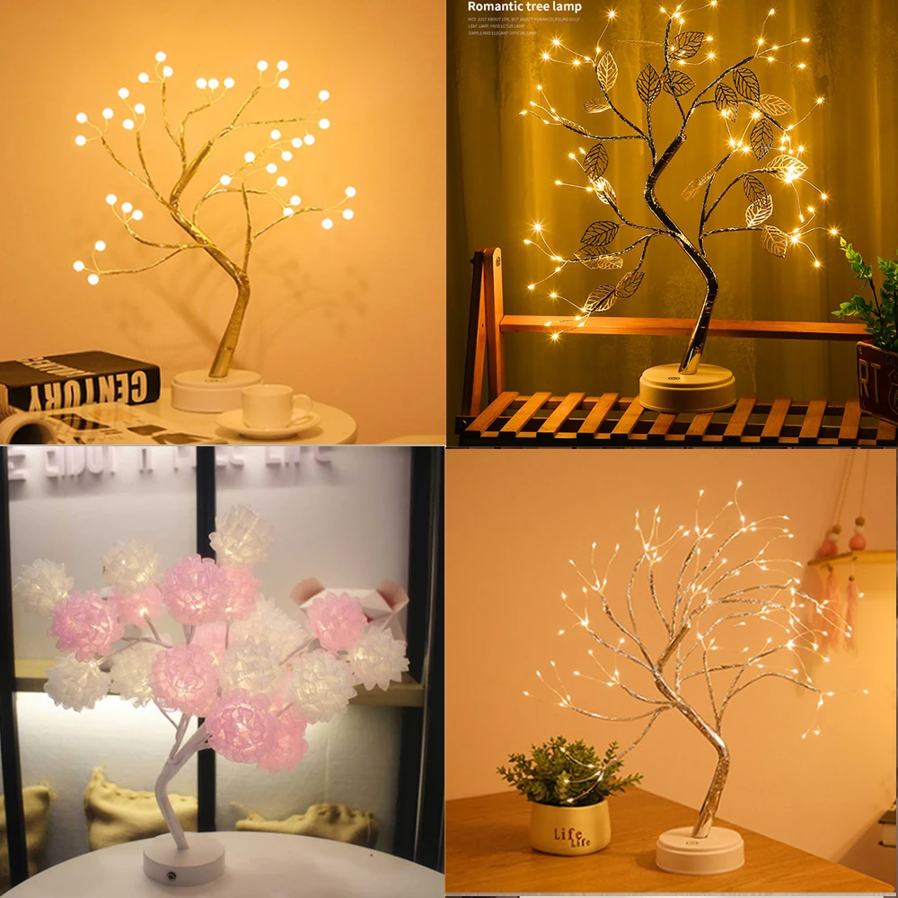 Led Fairy Night Light LED Christmas Tree Night Lamp Battery USB Operated Bedside Study Lamp For Room Desk Holiday Lighting Decor
Led Fairy Night Light LED Christmas Tree Night Lamp Battery USB Operated Bedside Study Lamp For Room Desk Holiday Lighting Decor