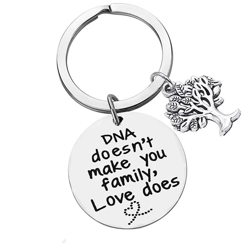 Шаг родитель брелок подарки ДНК не делает вас всей семьей любовь шаг подарок маме