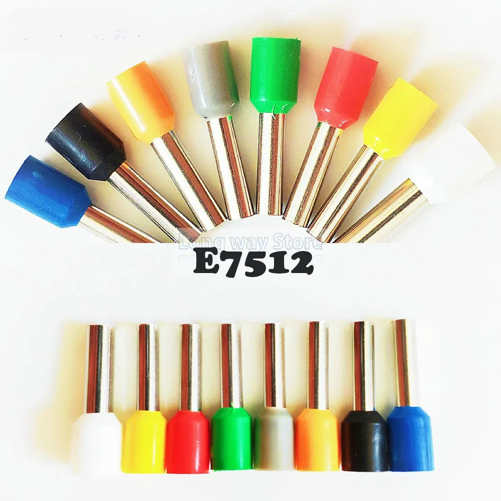E7512 50PCS/Bag Tube Insulated cord end terminals 0.75mm2 Cable Connector wire terminals Insulating Crimp Terminal Connector
E7512 50PCS/Bag Tube Insulated cord end terminals 0.75mm2 Cable Connector wire terminals Insulating Crimp Terminal Connector