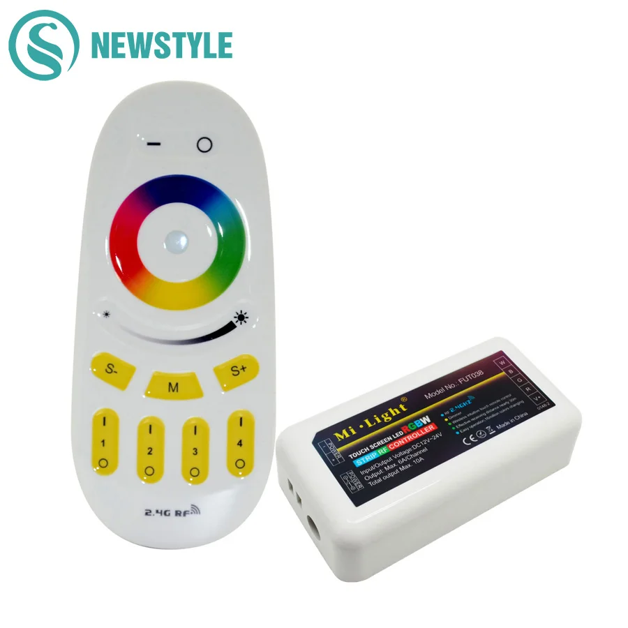 Mi Light Full Color RF 2.4G LED Controller WiFi Wireless RGBW/RGBWW Remote Controller For 5050 RGBWW LED Strip
Mi Light Full Color RF 2.4G LED Controller WiFi Wireless RGBW/RGBWW Remote Controller For 5050 RGBWW LED Strip