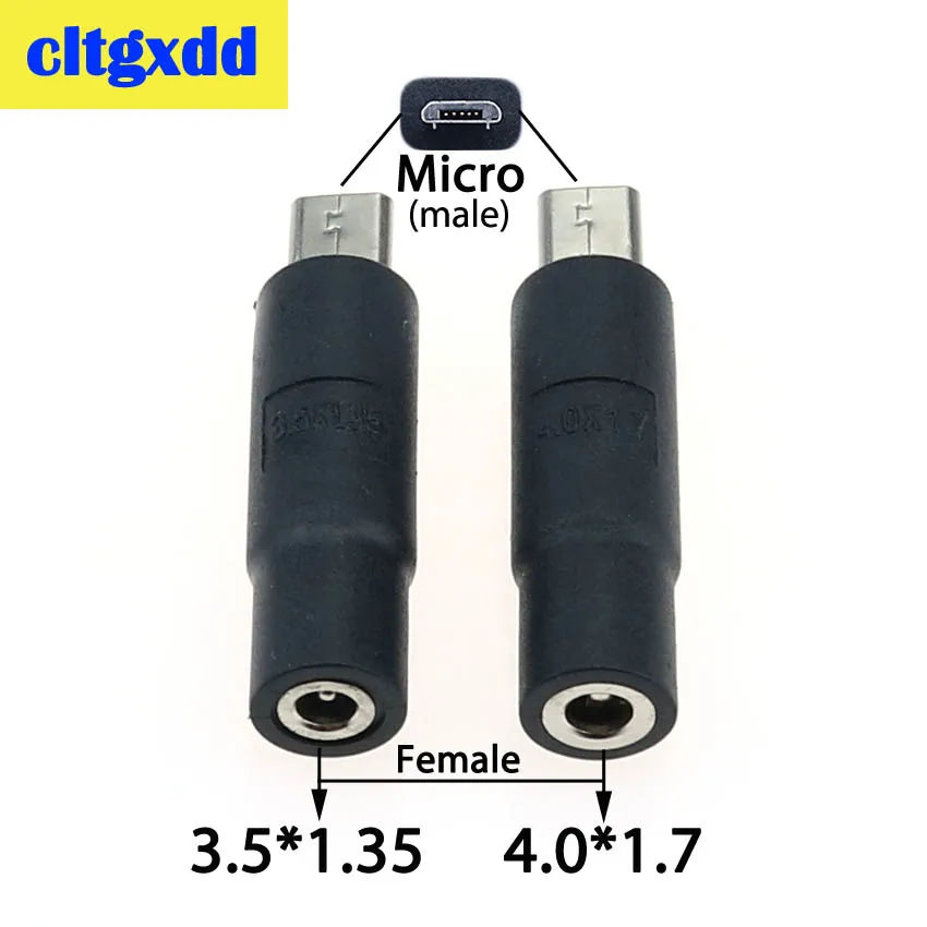 2pcs DC 3.5*1.35 4.*1.7 mm Power Female to 5Pin Micro USB Male Plug Jack Connector Adapter for Phone Tablet Charger Converter
2pcs DC 3.5*1.35 4.*1.7 mm Power Female to 5Pin Micro USB Male Plug Jack Connector Adapter for Phone Tablet Charger Converter