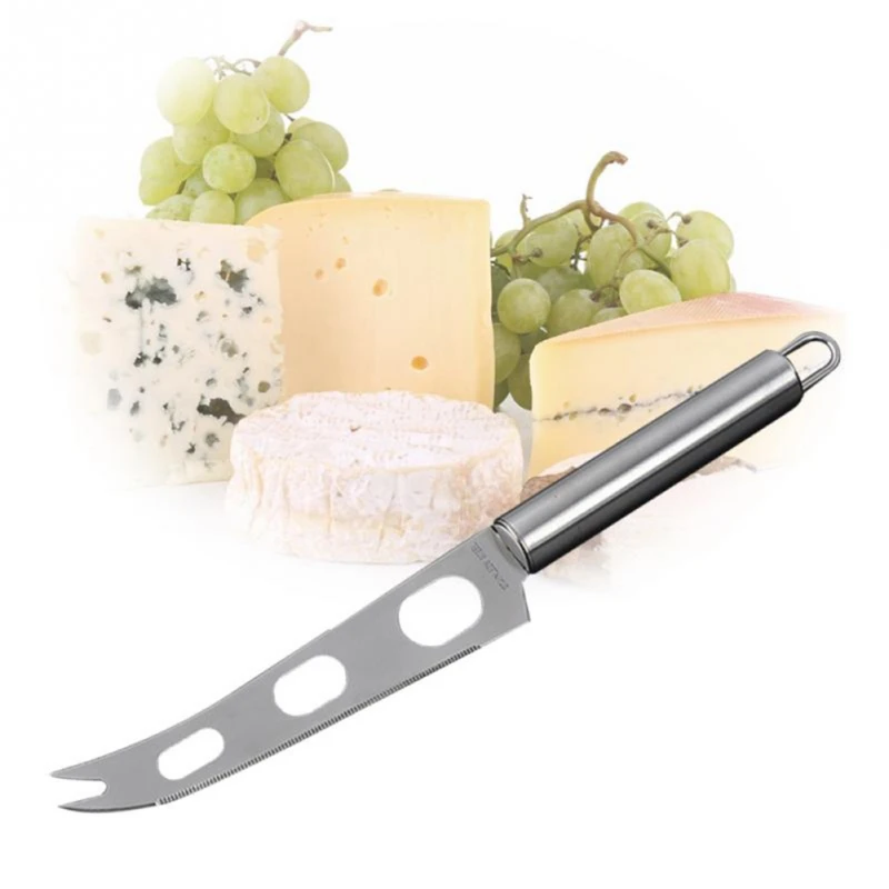 New Stainless Steel Butter Knife Round Handle Cheese Dessert Knifes Pizza 3-hole Butter Fork Cheese Knife Toast Breakfast Tool
New Stainless Steel Butter Knife Round Handle Cheese Dessert Knifes Pizza 3-hole Butter Fork Cheese Knife Toast Breakfast Tool