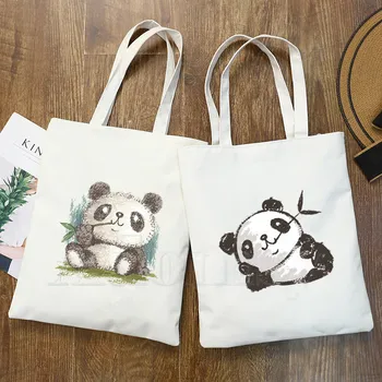 Watercolor Panda Graphic Cartoon Printed Canvas Shoulder Bag Female Harajuku Funny Large-capacity Eco Environmental Shopper Bag 
Watercolor Panda Graphic Cartoon Printed Canvas Shoulder Bag Female Harajuku Funny Large-capacity Eco Environmental Shopper Bag