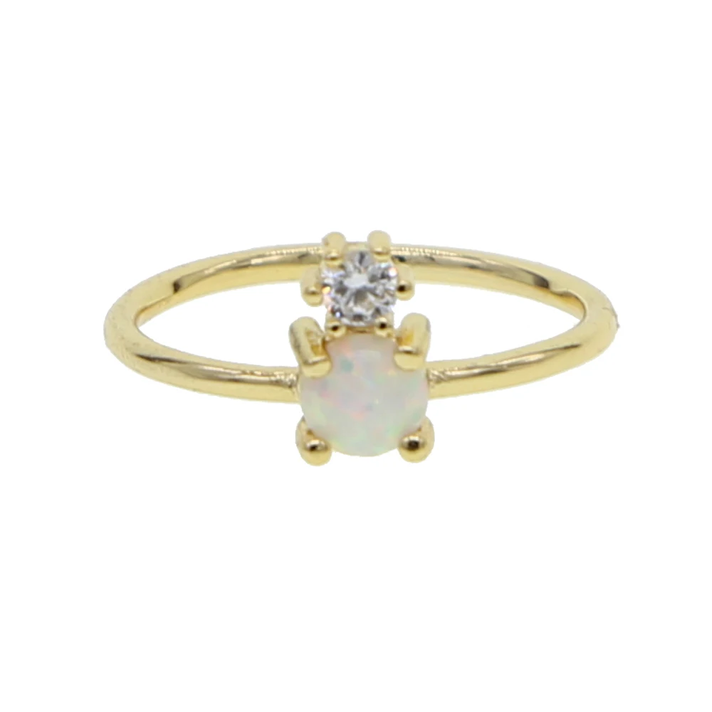 2018 NEW ARRIVED GOLD color two stone clear cz fire opal thin band engagement simple delicate Gold filled women rings fashion
2018 NEW ARRIVED GOLD color two stone clear cz fire opal thin band engagement simple delicate Gold filled women rings fashion