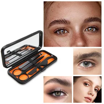 4pcs/Set Black Eyebrow Trimming Kit Trimmer Eyelash Hair Removal Stainless Steel Makeup Set Tip Clip Curved Scissors Makeup Set
4pcs/Set Black Eyebrow Trimming Kit Trimmer Eyelash Hair Removal Stainless Steel Makeup Set Tip Clip Curved Scissors Makeup Set