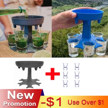 6 Shot Glass Dispenser Holder Wine Glass Rack Wine Whisky Beer Dispenser Party Games Drinking Tools Bar Accessories Wine Holder
6 Shot Glass Dispenser Holder Wine Glass Rack Wine Whisky Beer Dispenser Party Games Drinking Tools Bar Accessories Wine Holder