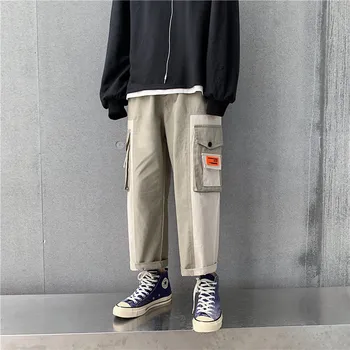 Men's Leisure Overalls Pure Color Pocket Straight Ankle-length Trousers Cotton Comfortable Breathable Loose Pants Free Shipping
Men's Leisure Overalls Pure Color Pocket Straight Ankle-length Trousers Cotton Comfortable Breathable Loose Pants Free Shipping