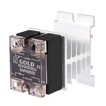 uxcell SAP4005D DC 3-32V to AC 140-480V 5A Single Phase Solid State Relay Module DC to AC
uxcell SAP4005D DC 3-32V to AC 140-480V 5A Single Phase Solid State Relay Module DC to AC