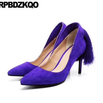 genuine leather designer pumps stiletto pointed toe scarpin sheepskin shoes women tassel purple suede 2019 high heels 3 inch
genuine leather designer pumps stiletto pointed toe scarpin sheepskin shoes women tassel purple suede 2019 high heels 3 inch