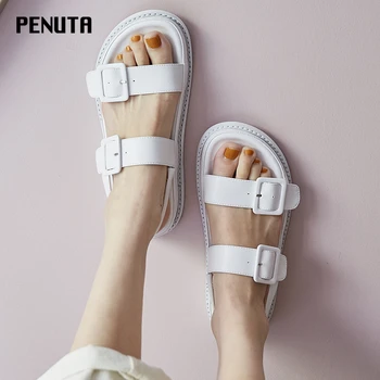 2020 PENUTA Wide Foot Sandals Fashion Summer Casual Shoes Platform Sandals Women Hot Sell Buckle Sandals Korean New Style X0034
2020 PENUTA Wide Foot Sandals Fashion Summer Casual Shoes Platform Sandals Women Hot Sell Buckle Sandals Korean New Style X0034