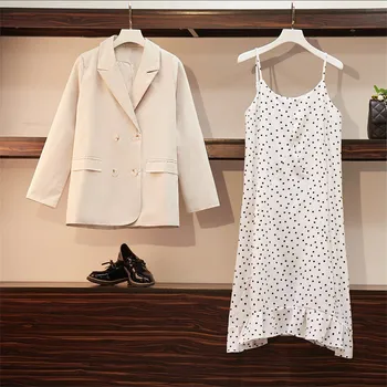 Plus Size Two Piece Dress Suits Set Button Women 2019 Fall Casual Blazer Chiffon Floral Dress Set Lady Office Suits
Plus Size Two Piece Dress Suits Set Button Women 2019 Fall Casual Blazer Chiffon Floral Dress Set Lady Office Suits