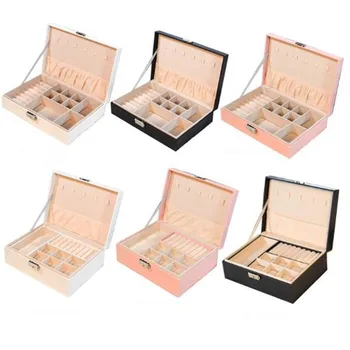 PU Leather Jewelry Box Multi-Function Storage Box Single/Double Layer Jewelry Organizer for Necklace Rings Earring Display
PU Leather Jewelry Box Multi-Function Storage Box Single/Double Layer Jewelry Organizer for Necklace Rings Earring Display