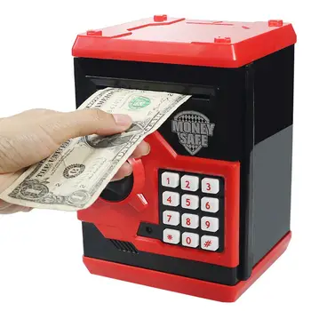 Children Password Electronic Piggy Bank Mini ATM Saving Money Coin Box Toy ATM Bank Safe Box Automatic Deposit Banknote Toys
Children Password Electronic Piggy Bank Mini ATM Saving Money Coin Box Toy ATM Bank Safe Box Automatic Deposit Banknote Toys