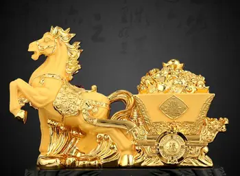 Furnishing pieces of household accessories Fortune horse arts and crafts creative poly gold ingot Animal Sculpture statue
Furnishing pieces of household accessories Fortune horse arts and crafts creative poly gold ingot Animal Sculpture statue