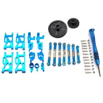 Upgrade Metal Motor Gear Reduction Gear with Metal Steering Swing Arm Base C Rear Hub Seat Servo Pull Rod,Blue
Upgrade Metal Motor Gear Reduction Gear with Metal Steering Swing Arm Base C Rear Hub Seat Servo Pull Rod,Blue