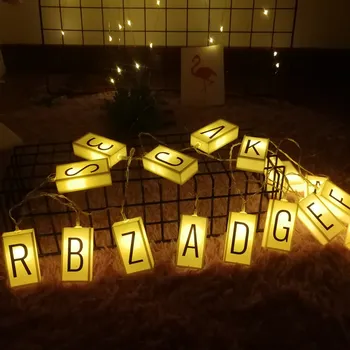 

20 LED Creative Alphabet Light Box String Numbers Symbols Free Combination DIY Birthday Party For Home Outdoor Decorations