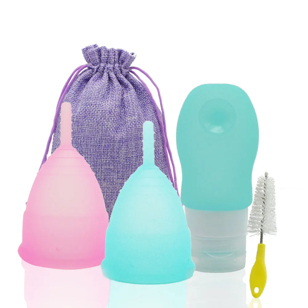 Generic Feminine Hygiene Period Cup Medical Grade Silicone Menstrual Cup Cups Foldable