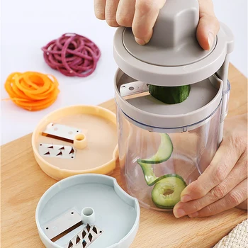 Kitchen Shredded Cutter Spiral Rotary Shredder Multifunctional Kitchen Utensils Detachable Three-In-One Grater Chopper
Kitchen Shredded Cutter Spiral Rotary Shredder Multifunctional Kitchen Utensils Detachable Three-In-One Grater Chopper