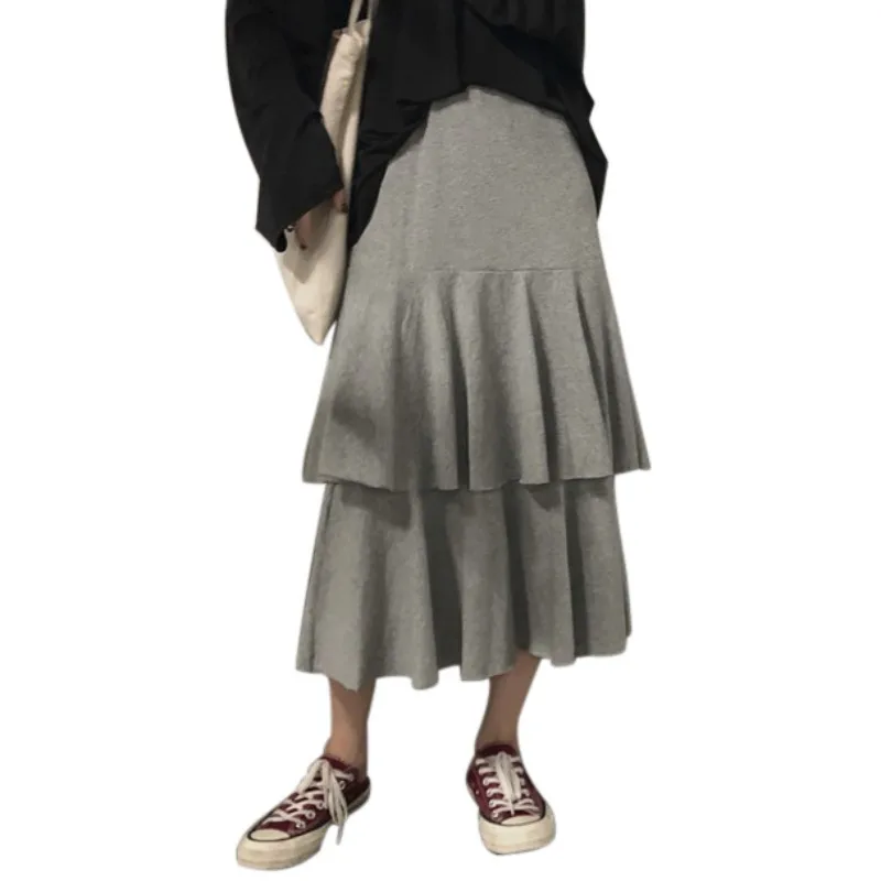 Ankle-Length Skirt A-Line Cotton Loose Comfortable High Waist Women's Fashion Trend Solid Ruffled Decoration Casual Skirt
Ankle-Length Skirt A-Line Cotton Loose Comfortable High Waist Women's Fashion Trend Solid Ruffled Decoration Casual Skirt
