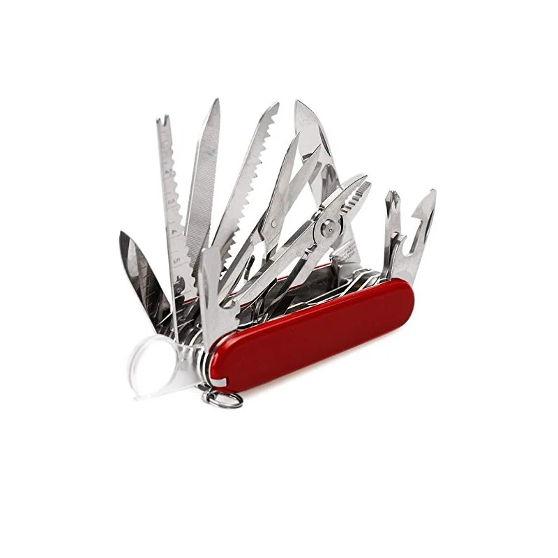 Outdoor Tools Kit Knife 30 Basic Functions Swiss Army Classic SD Pocket Knife Stainless Steel Multi-Function Folding Knife (Red)
Outdoor Tools Kit Knife 30 Basic Functions Swiss Army Classic SD Pocket Knife Stainless Steel Multi-Function Folding Knife (Red)