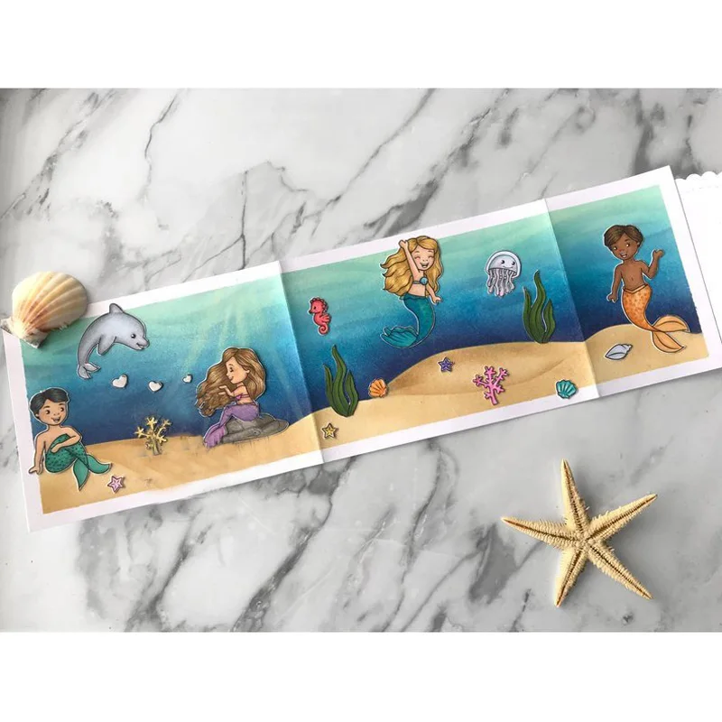 JCarter Clear Stamps Scrapbooking Mermaid Dolphin Silicone Seals Craft Stencil Album Rubber Stamp Card Making Decoration Sheet
JCarter Clear Stamps Scrapbooking Mermaid Dolphin Silicone Seals Craft Stencil Album Rubber Stamp Card Making Decoration Sheet