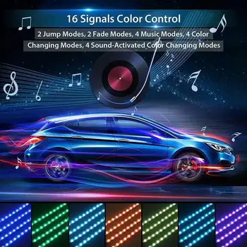 HiMISS Car LED Atmosphere Light 12 Lights Colorful Voice Control 48SMD Music with Remote Control USB/Cigarette Lighter Head RGB
HiMISS Car LED Atmosphere Light 12 Lights Colorful Voice Control 48SMD Music with Remote Control USB/Cigarette Lighter Head RGB