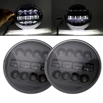 2pcs7 inch LED headlights 60W with H4 plug bulbs for Jeep Wrangler off-road 4x4 Suzuki Samurai Land Rover Defender 
2pcs7 inch LED headlights 60W with H4 plug bulbs for Jeep Wrangler off-road 4x4 Suzuki Samurai Land Rover Defender