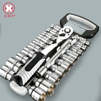 Ratcheting Socket Wrench Set CRV Quick Release Reversible Tool, With Rack 1/2" Driver Socket Set
Ratcheting Socket Wrench Set CRV Quick Release Reversible Tool, With Rack 1/2" Driver Socket Set