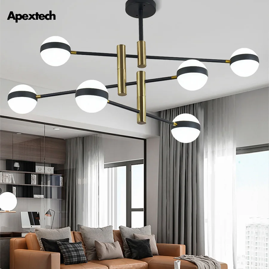 Modern LED Balls Chandelier Lighting Lights Ceiling Mounted Hanging Lamp 360degree Rotatable Living Dining Room Light Fixtures
Modern LED Balls Chandelier Lighting Lights Ceiling Mounted Hanging Lamp 360degree Rotatable Living Dining Room Light Fixtures