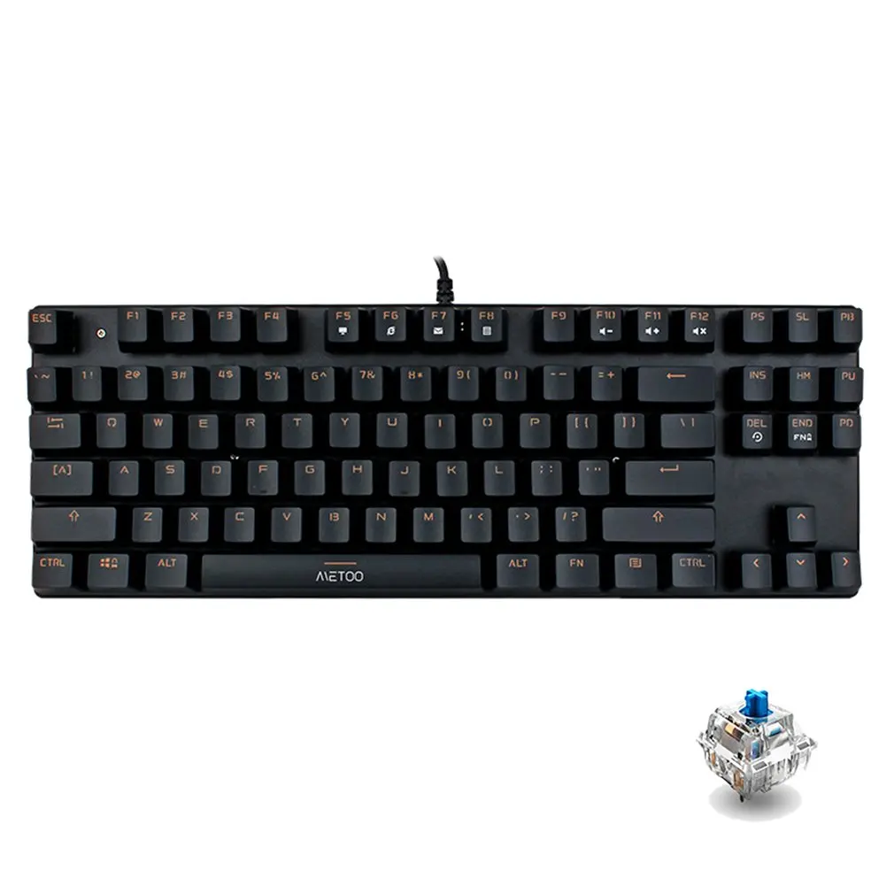 Mechanical Keyboard 87 keys Switch Gaming Keyboards for Tablet Desktop with Russian Sticker Square Shaped
Mechanical Keyboard 87 keys Switch Gaming Keyboards for Tablet Desktop with Russian Sticker Square Shaped